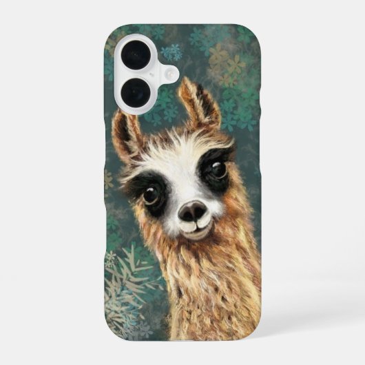 Coque iPhone 16 Llama joueur - Sourire (Verso)