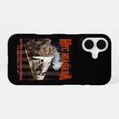 Coque iPhone 16 Locomotive à vapeur NYC Niagara avec drapeau améri (Verso Horizontal)