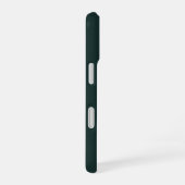 Coque iPhone 16 Logo d'entreprise moderne vert & Code QR promotion (Côté droit)