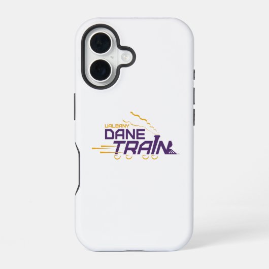 Coque iPhone 16 Logo du train UAlbany Dane (Verso)