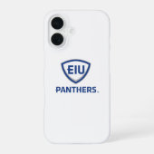 Coque iPhone 16 Logo Eastern Illinois Panthers Shield & Wordmark (Verso)