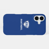 Coque iPhone 16 Logo Eastern Illinois Panthers Shield & Wordmark (Verso Horizontal)