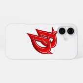 Coque iPhone 16 logo inspiré de Daredevil (Verso Horizontal)