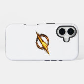 Coque iPhone 16 Logo inspiré de Flash (Verso Horizontal)