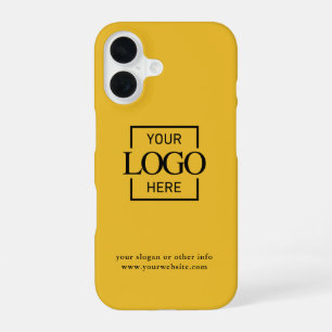 Coque iPhone 16 Logo Minimaliste Moderne Personnalisé Entreprise M