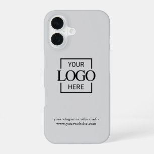 Coque iPhone 16 Logo Minimaliste Moderne Personnalisé Entreprise M