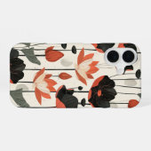 Coque iPhone 16 Lotus stylisé (Verso Horizontal)