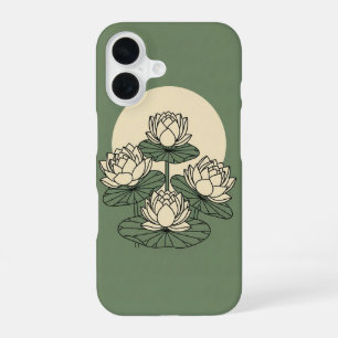 Coque iPhone 16 Lotus Vintage dans le Jardin