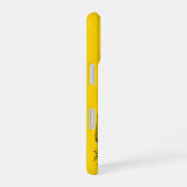 Coque iPhone 16 Loup et corbeau noir et jaune (Côté droit)