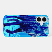 Coque iPhone 16 Loup givre (Verso Horizontal)