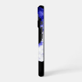Coque iPhone 16 Loup hurlant à la lune (Côté gauche)