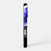 Coque iPhone 16 Loup hurlant à la lune (Côté droit)