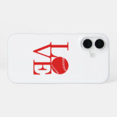 Coque iPhone 16 Love Baseball (Verso Horizontal)