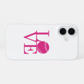 Coque iPhone 16 Love Baseball (Verso Horizontal)