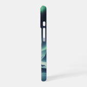 Coque iPhone 16 Lueur Arctique Rétro (Côté gauche)