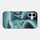Coque iPhone 16 Lueur Arctique Rétro (Verso Horizontal)
