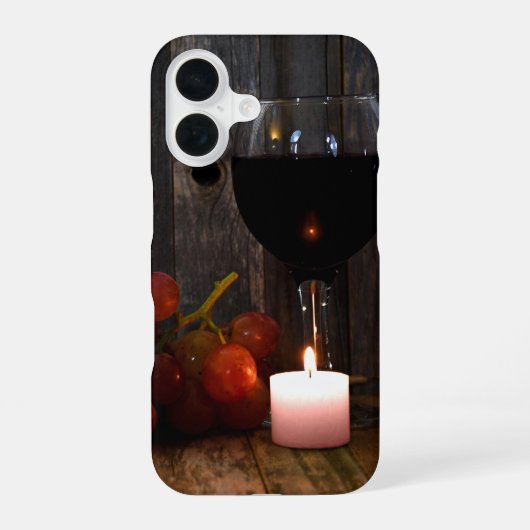 Coque iPhone 16 lueur de vin (Verso)