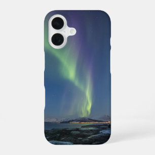 Coque iPhone 16 Lueurs boréales Norvège