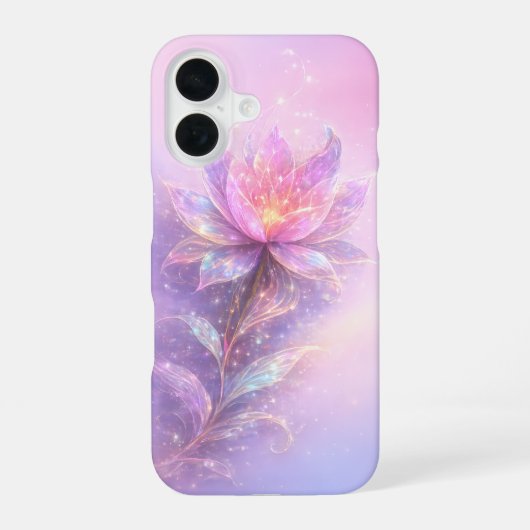 Coque iPhone 16 Lumière Éthérée de Lotus (Verso)