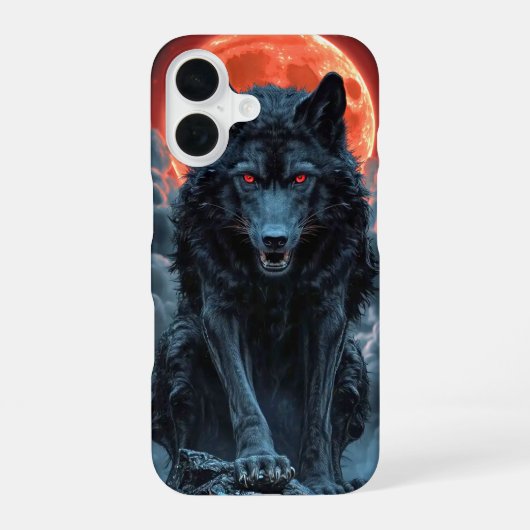Coque iPhone 16 lune de sang (Verso)