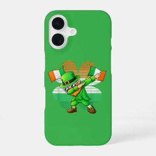 Coque iPhone 16 Lutin qui fait le dab pour enfants garçons hommes