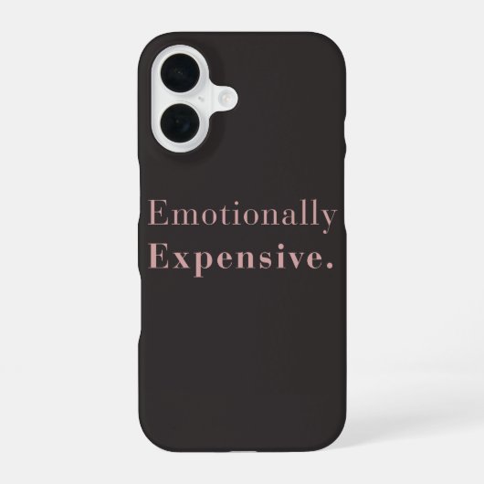 Coque iPhone 16 Luxe Minimaliste Émouvant et Onéreux (Verso)