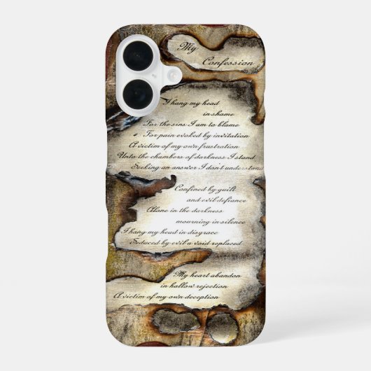 Coque iPhone 16 Ma confession (Verso)