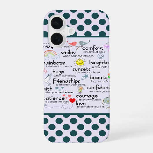Coque iPhone 16 Ma Prière Pour Vous (Verso)