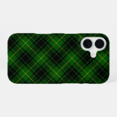 Coque iPhone 16 MacArthur tartan vert carreau (Verso Horizontal)