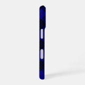 Coque iPhone 16 MacKay tartan bleu noir plaid (Côté droit)