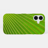 Coque iPhone 16 Macro feuille de palme (Verso Horizontal)