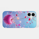 Coque iPhone 16 Magical Heart - Sparkling Love Tree Phone Case (Verso Horizontal)