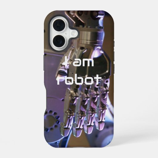 Coque iPhone 16 Mains de robot (Verso)