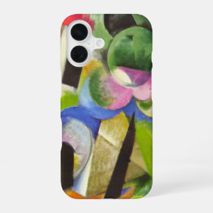 Coque iPhone 16 Maison avec des arbres par Franz Marc, Beaux-arts