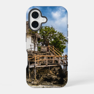 Coque iPhone 16 Maison pittoresque sur un affleurement de corail t