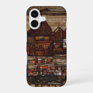 Coque iPhone 16 Maisons avec lessive d'Egon Schiele