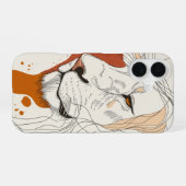 Coque iPhone 16 Majesté de la ligne du lion (Verso Horizontal)