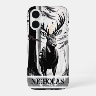 Coque iPhone 16 Majesté silencieuse dans les bois