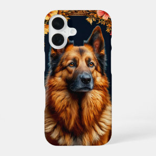 Coque iPhone 16 Majestueux Berger Allemand 🌿 Esprit Fort et Loyal