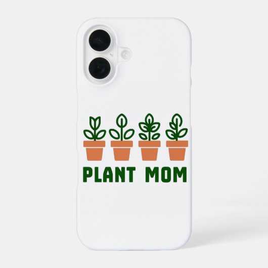 Coque iPhone 16 Maman plante (Verso)