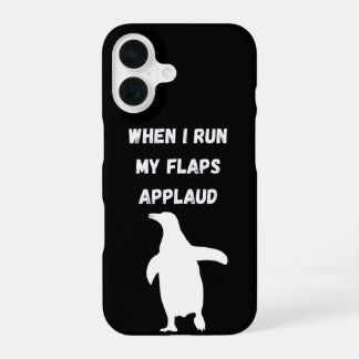 Coque iPhone 16 manchot applaudit de manière inappropriée et embar