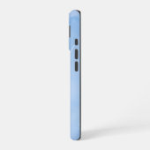 Coque iPhone 16 Marbre Abstrait Motif Bleu Clair (Côté gauche)