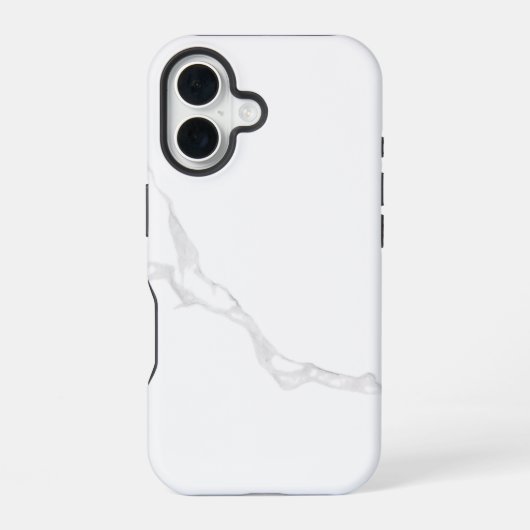 Coque iPhone 16 Marbre Blanc  (Verso)