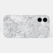 Coque iPhone 16 Marbre blanc (Verso Horizontal)