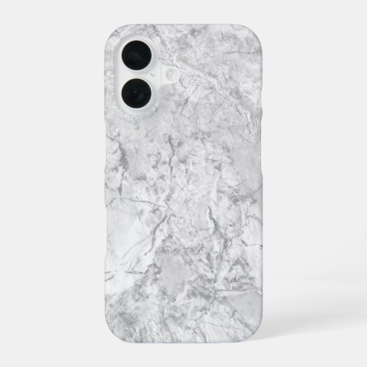 Coque iPhone 16 Marbre blanc (Verso)