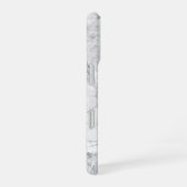 Coque iPhone 16 Marbre blanc (Côté droit)