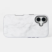 Coque iPhone 16 Marbre Blanc (Verso Horizontal)