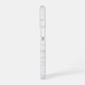 Coque iPhone 16 Marbre blanc élégant (Côté gauche)