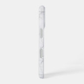 Coque iPhone 16 Marbre blanc élégant (Côté droit)