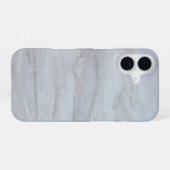 Coque iPhone 16 Marbre Blanc Élégant   (Verso Horizontal)